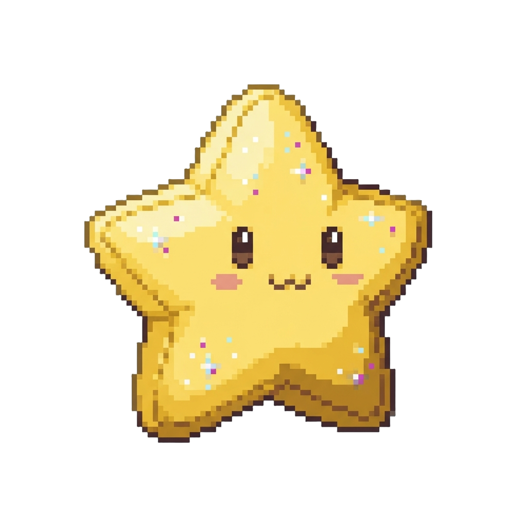 An Oversized Sparkly Star Plush