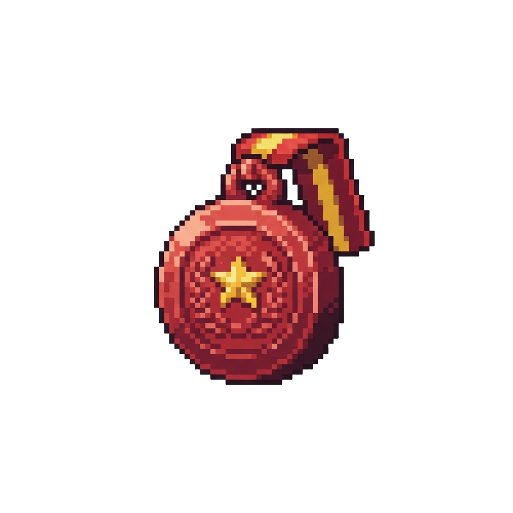 A Miniature Plastic Medal