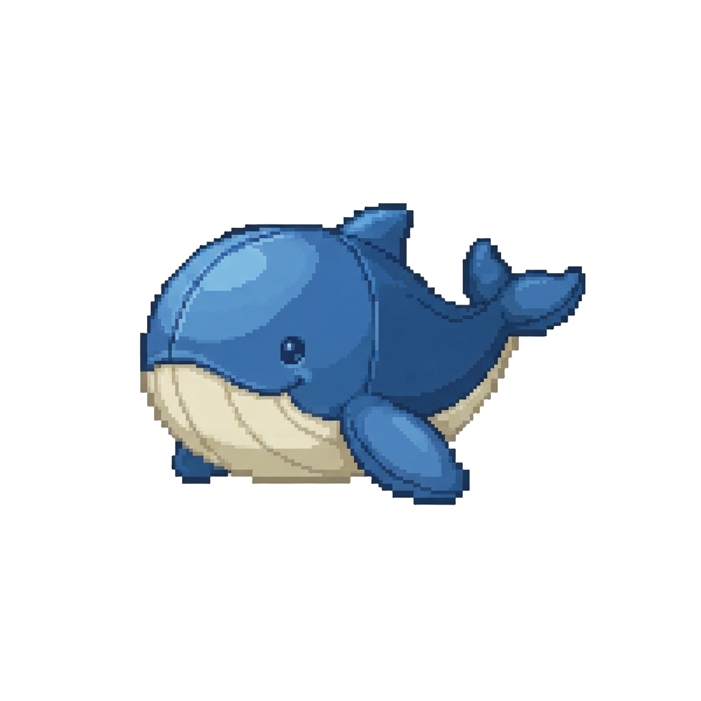 A Giant Plush Blue Whale