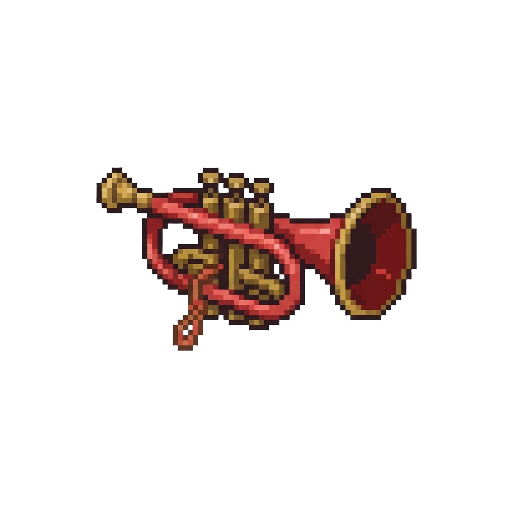 A Miniature Toy Trumpet That Makes No Sound