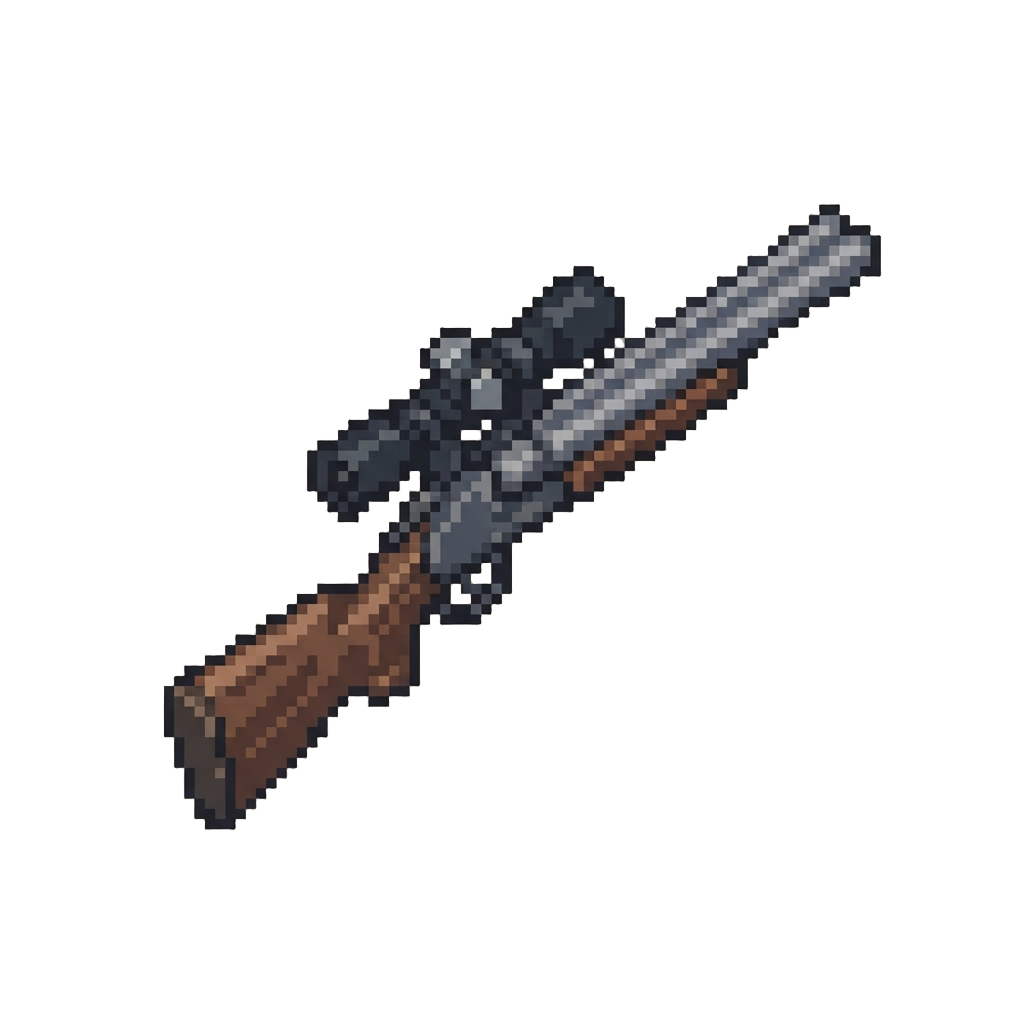A Double-barrel Scoped Rifle