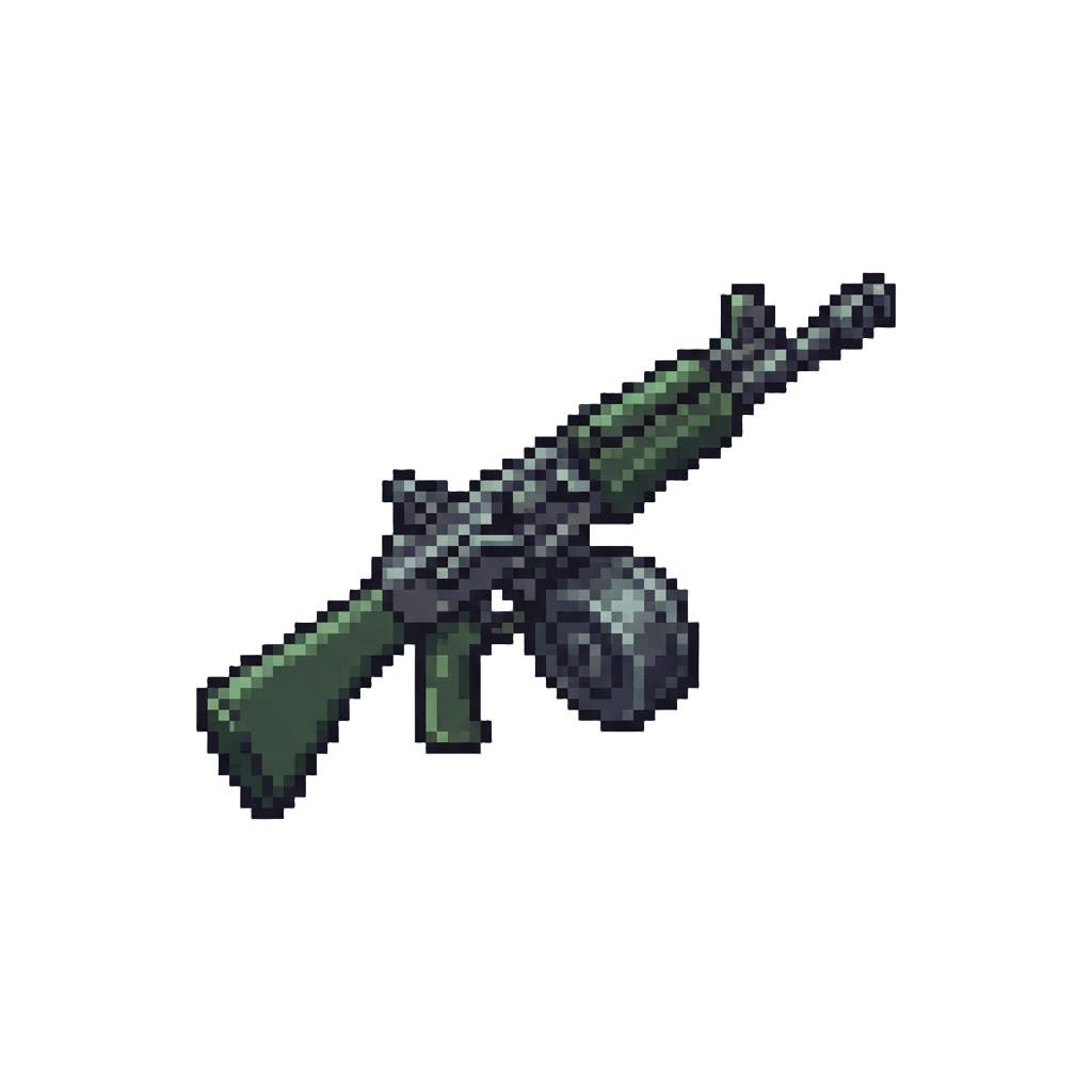 A Drum-mag Assault Rifle