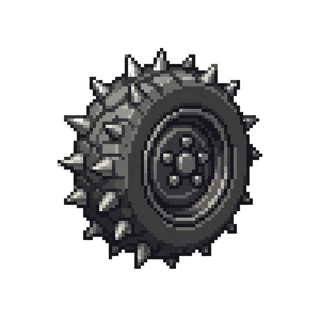 A Spiked Tire Vehicle Upgrade