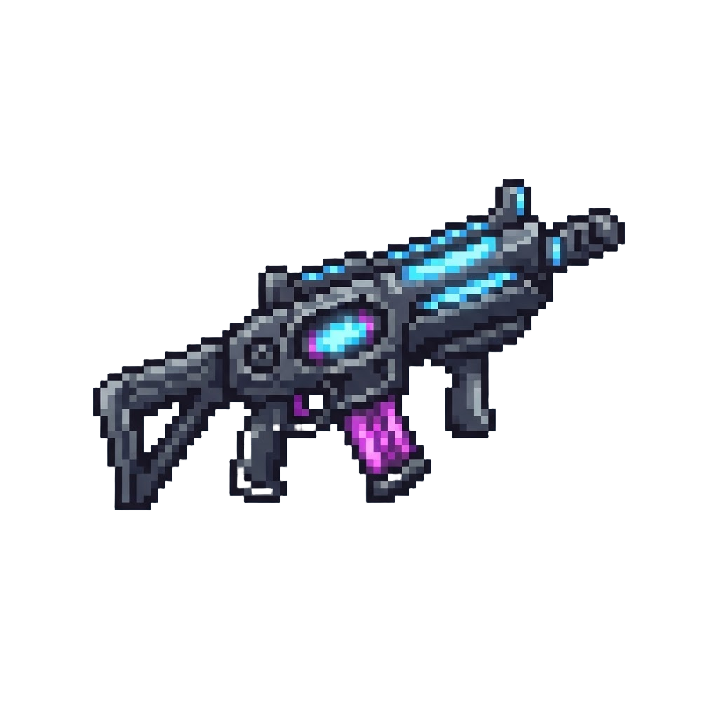 A Neon Plasma Assault Rifle