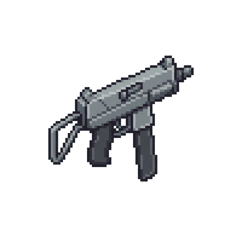 A Sturdy Grey Common Submachine Gun