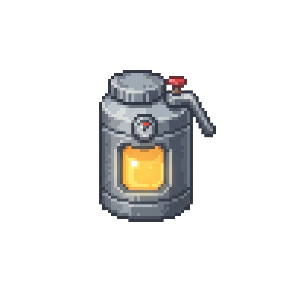 A Glowing Nitro Fuel Canister