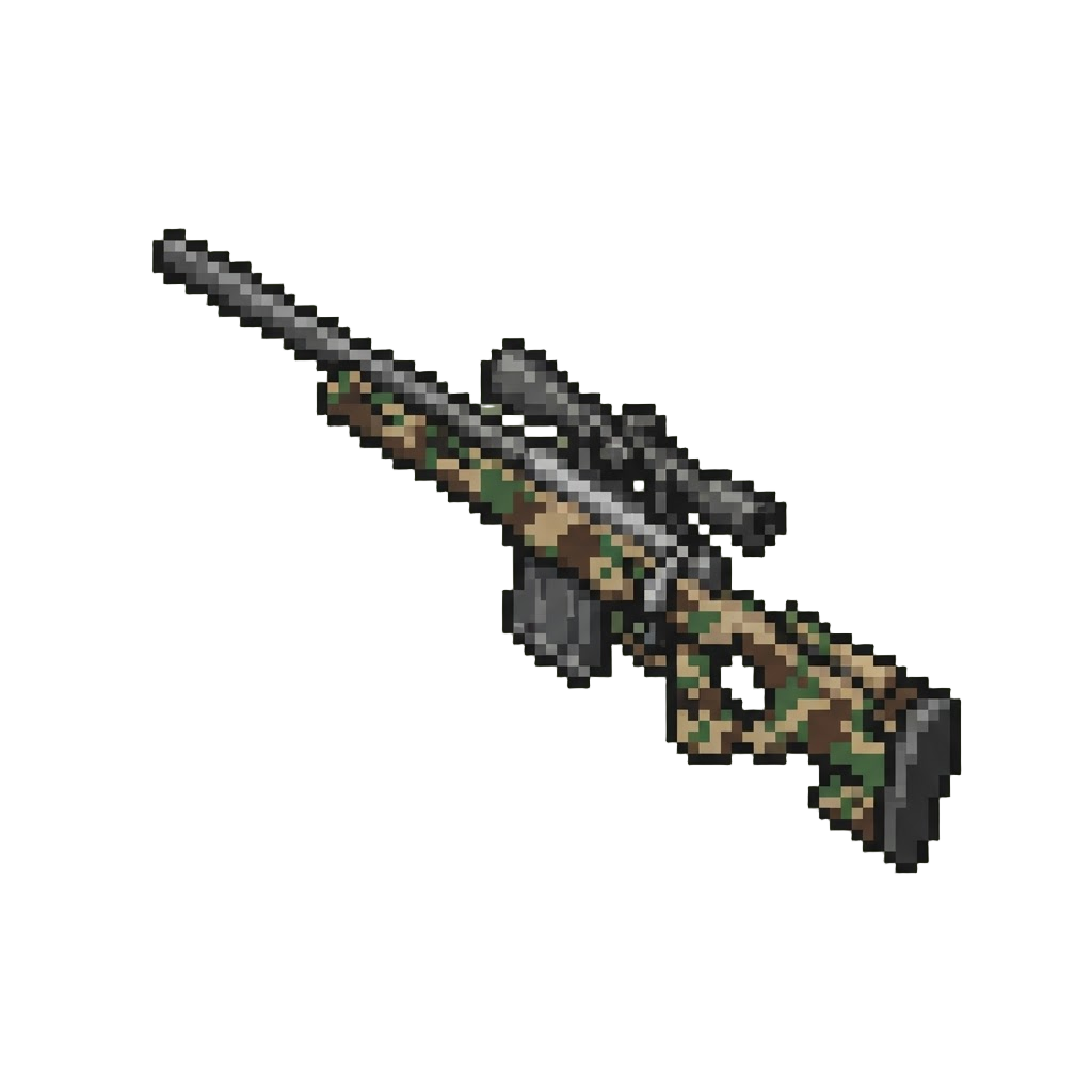 A Custom Camo Sniper Rifle