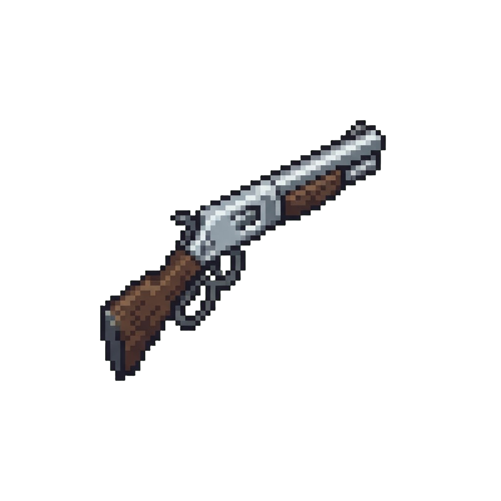 A Chrome Lever Action Shotgun