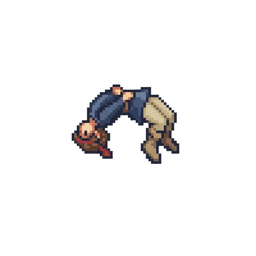 A Classic Backflip Air Rotation