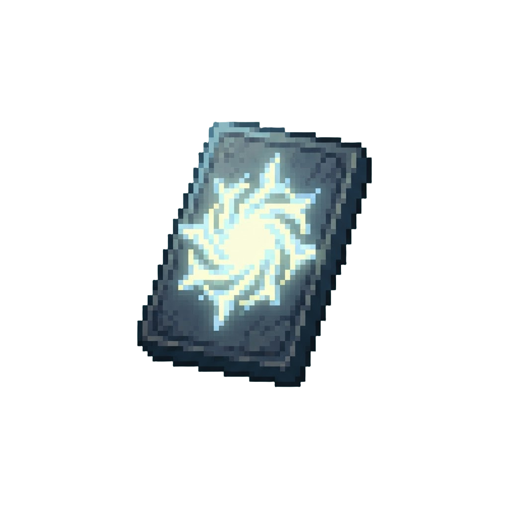 Mysterious Fate with a Blank Glowing Card