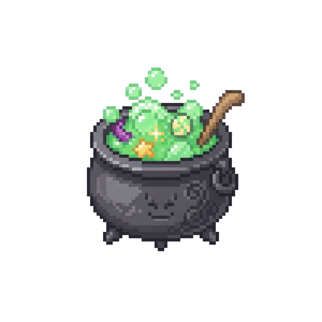 Impish Tricks with a Bubbling Cauldron