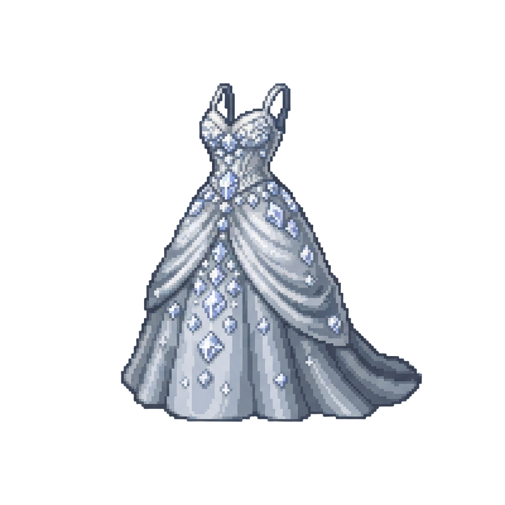 Haute Couture Diamond Dress