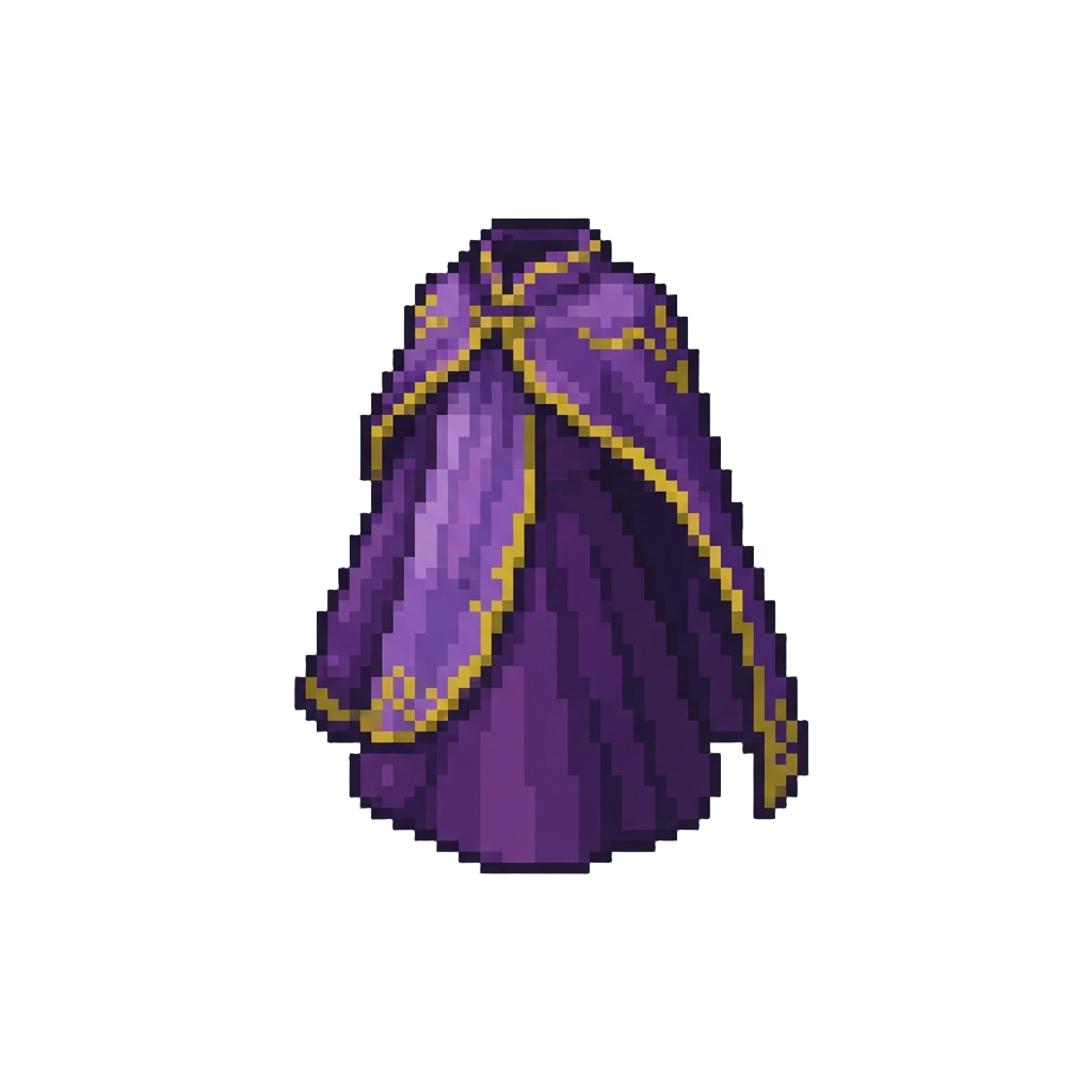Royal Purple Cape Dress