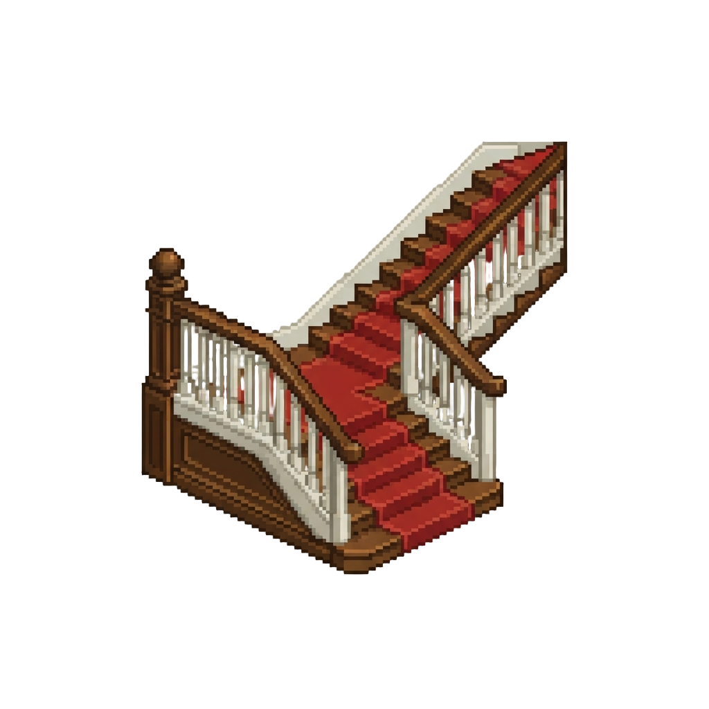 A Regal Grand Staircase Inside a Classic English Countryside Mansion