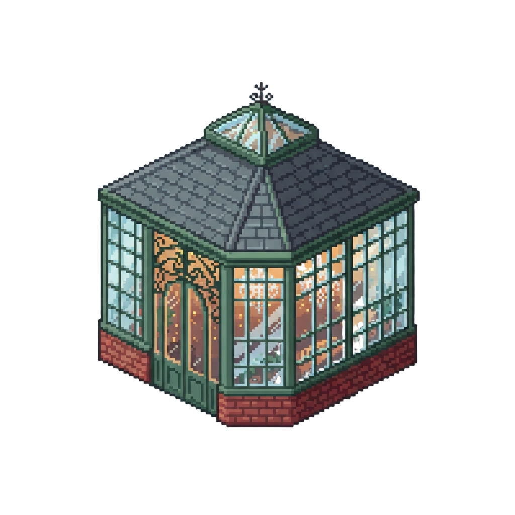 A Stately Period Conservatory Glowing Beneath Crystal Chandeliers