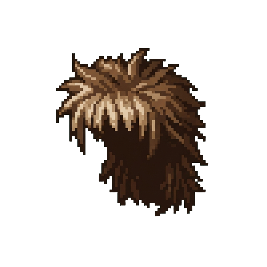 A Wild Spiky Mullet with Uneven Patchy Bangs