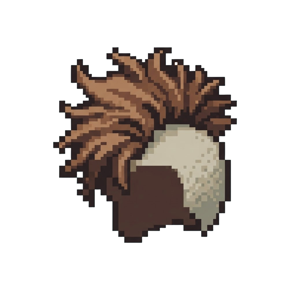 A Funny Frizzy Side-tuft Haircut with Shaved Top
