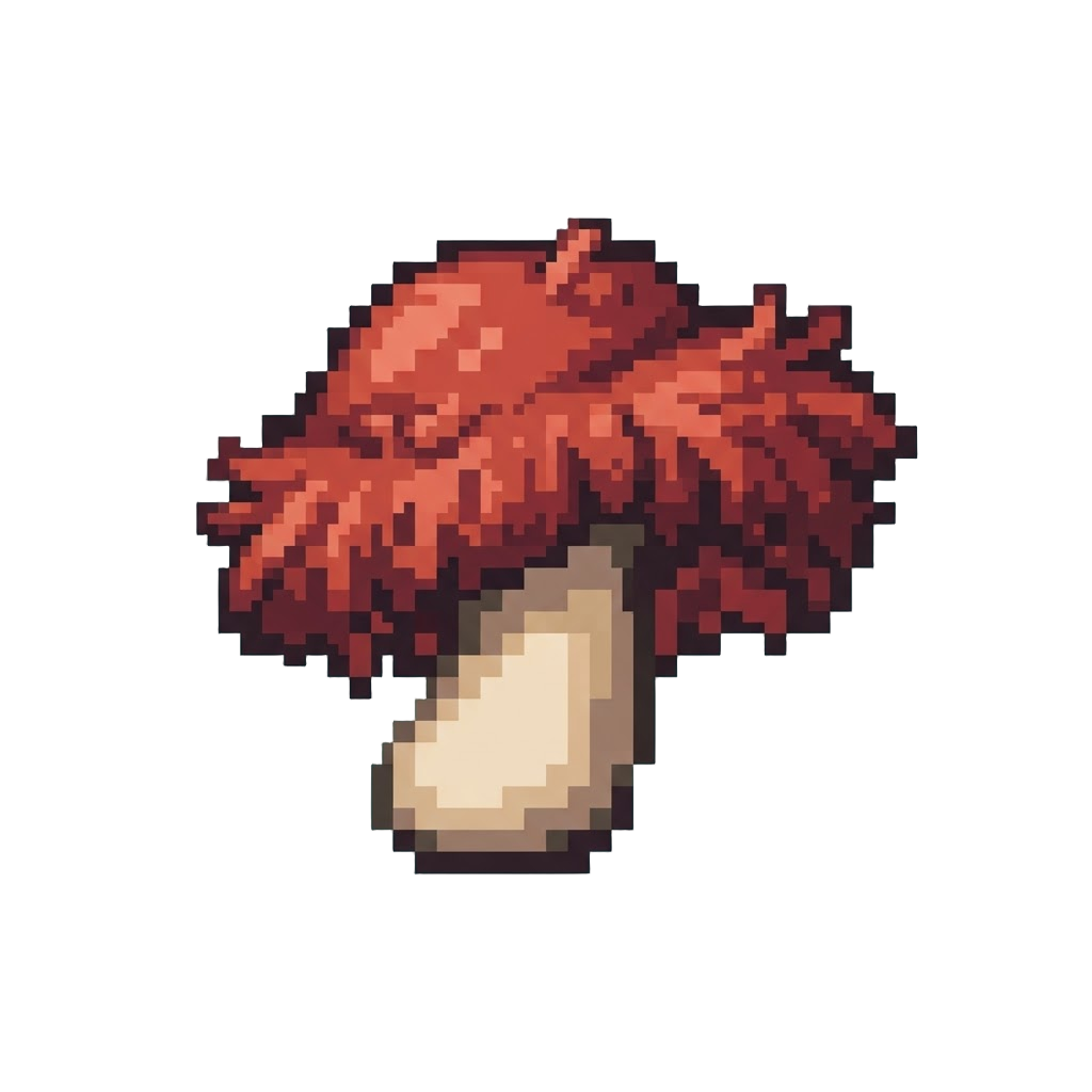 A Frizzy Mushroom Cut Puffed Out Sideways