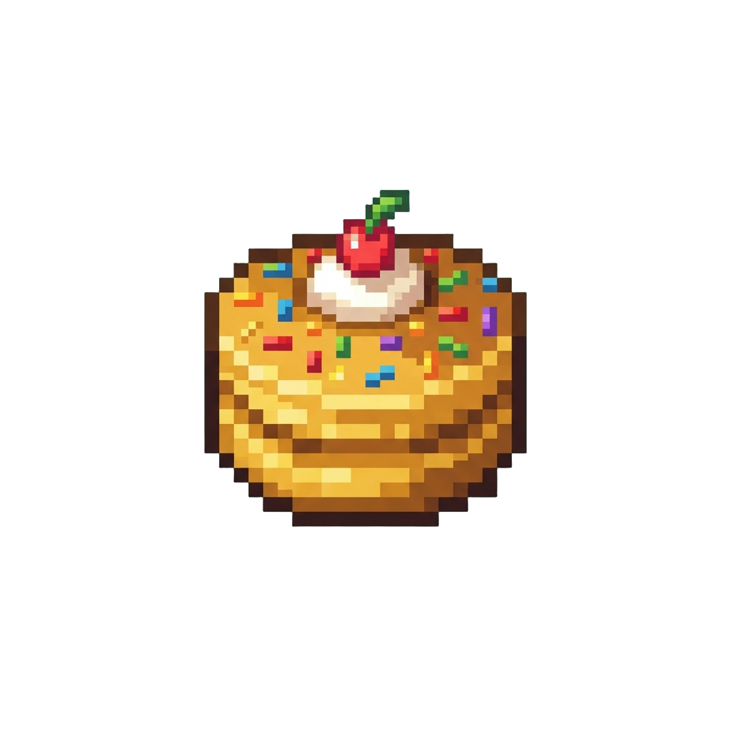 A Golden Rainbow-sprinkle Stack
