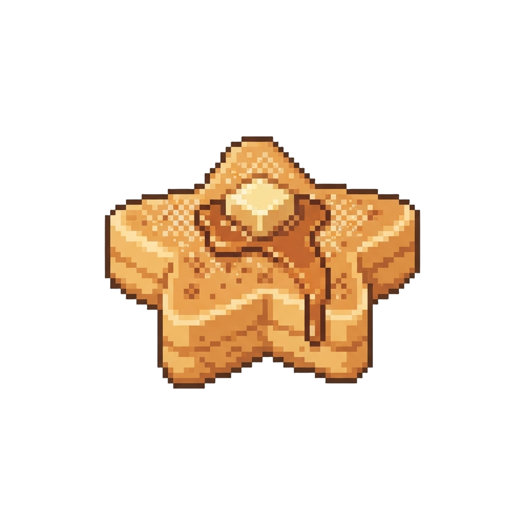 A Golden Star-shaped Pancake