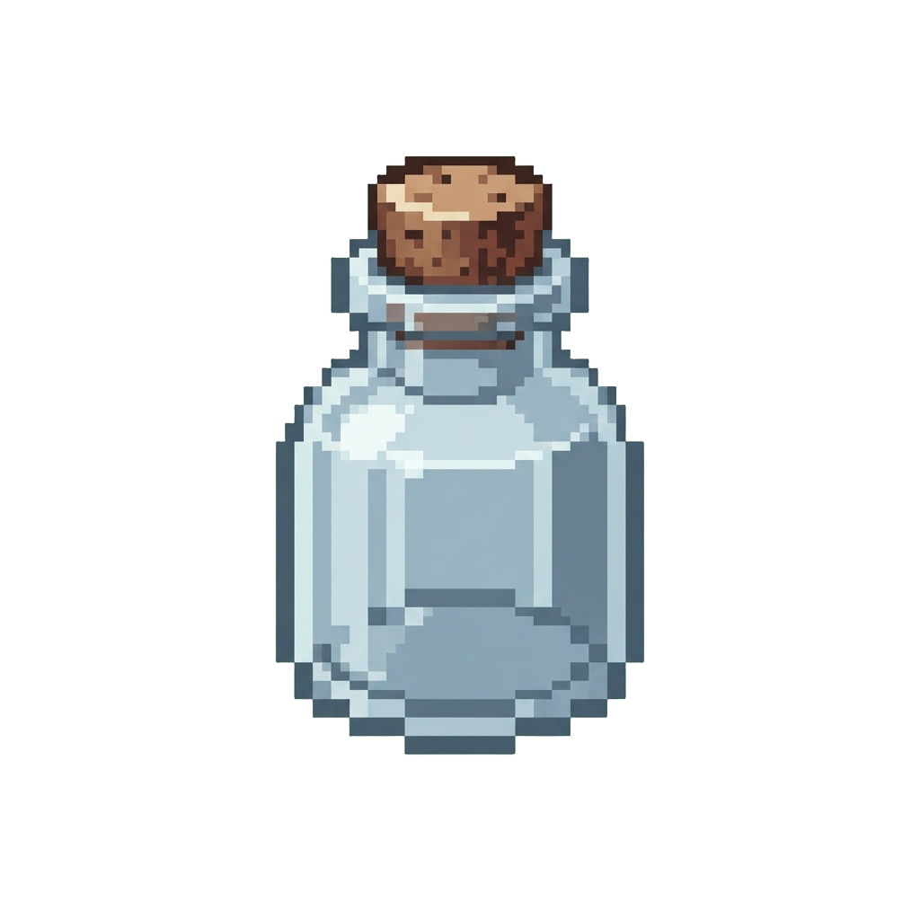 An Empty Glass Bottle