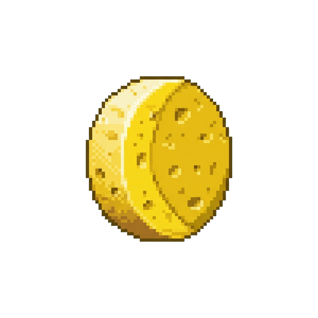 A Bright Three-quarter Moon of Butter-yellow Cheese