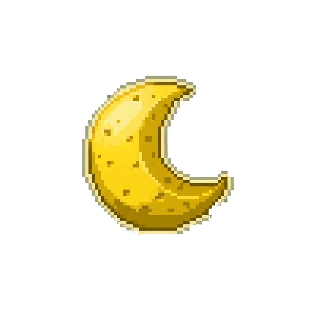 A Glowing Three-quarter Moon of Golden Edam