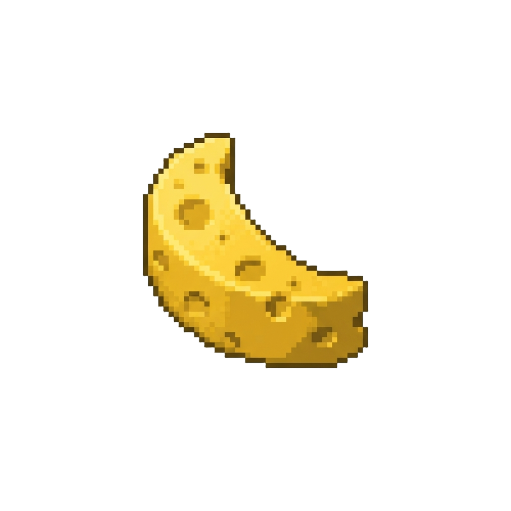 A Curved Crescent Sliver of Yellow Cheese