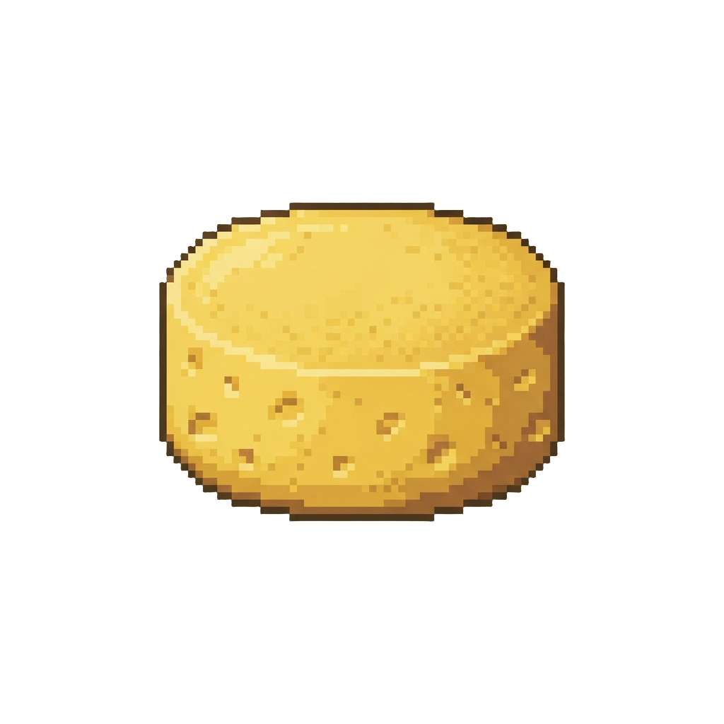 A Full Moon Wheel of Rich Butter-yellow Cheese