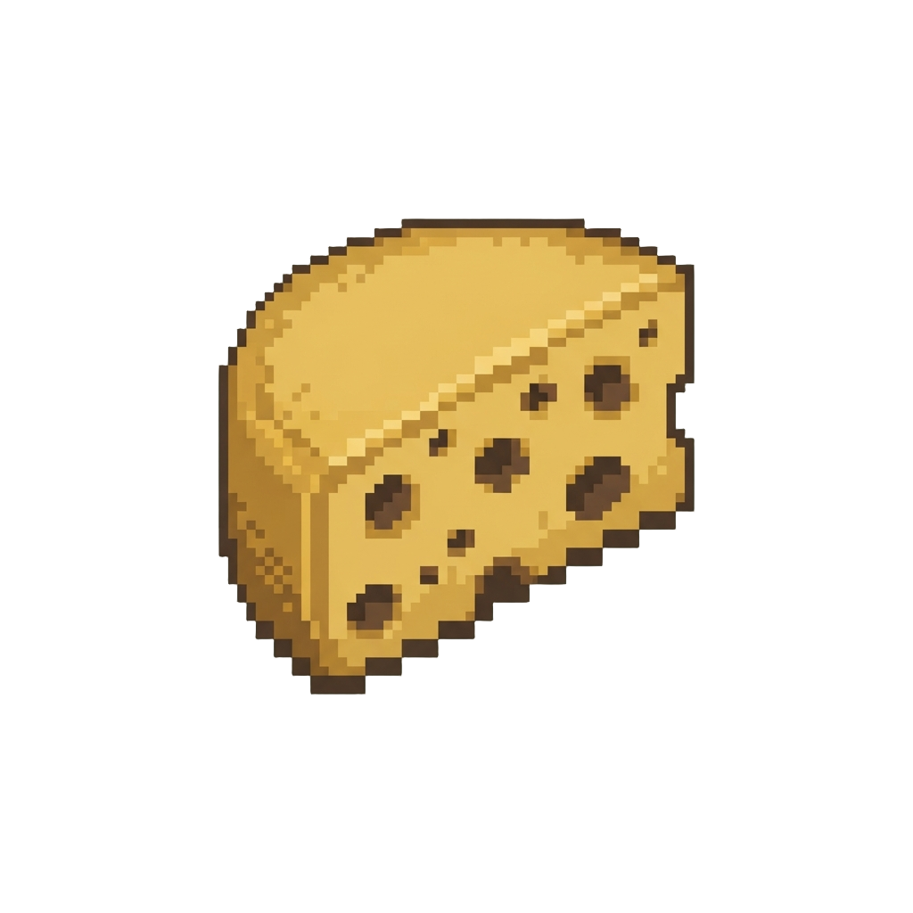 A Curved Crescent Wedge of Golden Edam