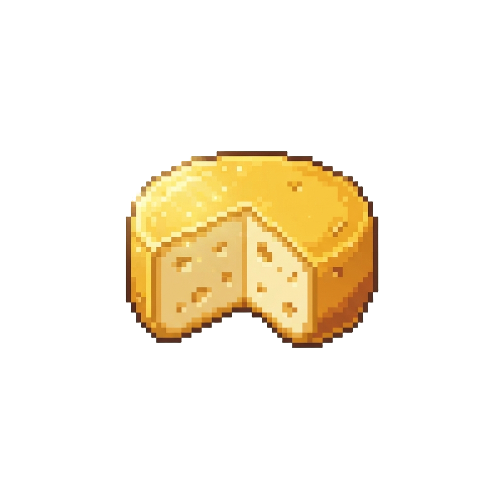A Glowing Half Moon of Golden Edam