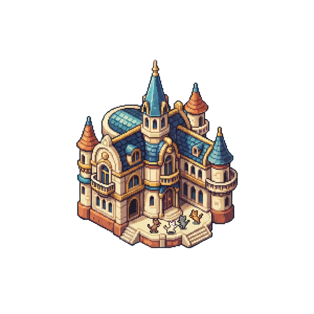 The Cat Returns Grand Feline Palace with Dancing Cats