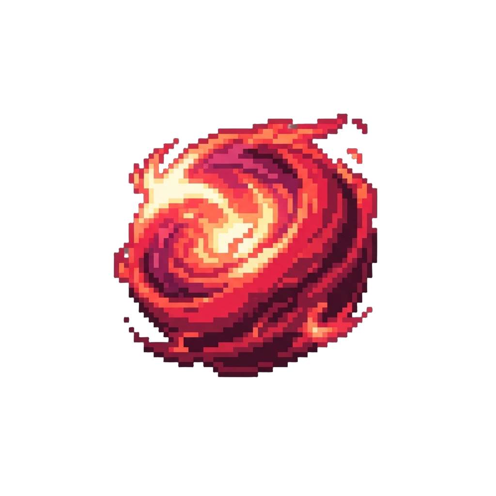 Radiant Crimson Chaos Energy Aura