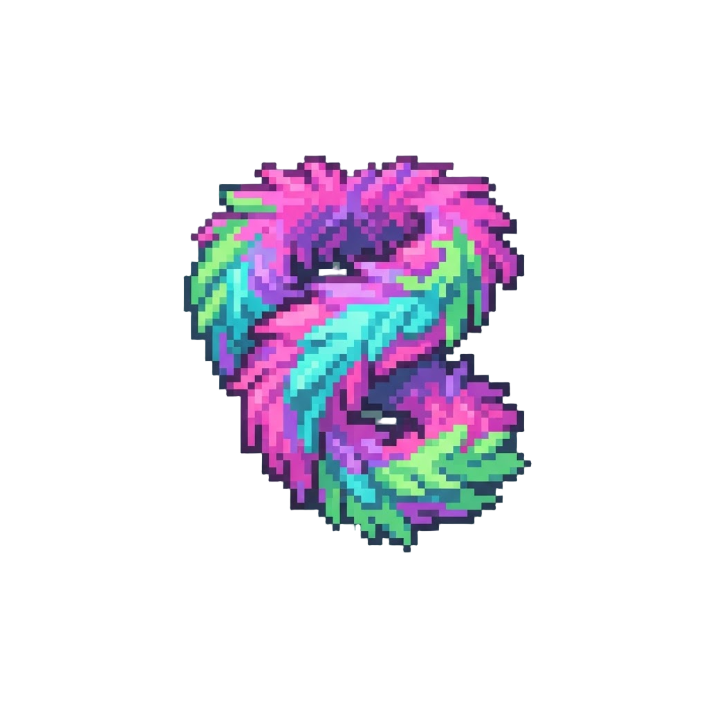 An Oversized Neon Feathered Boa