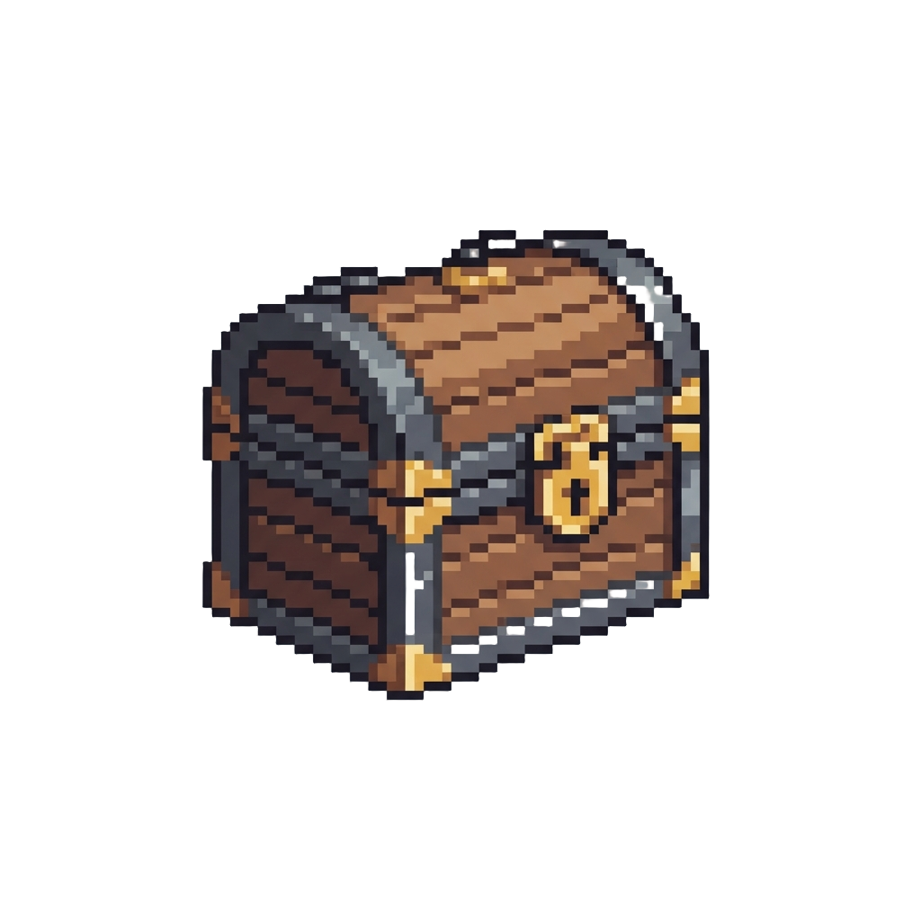 A Wooden Treasure Chest Lunchbox