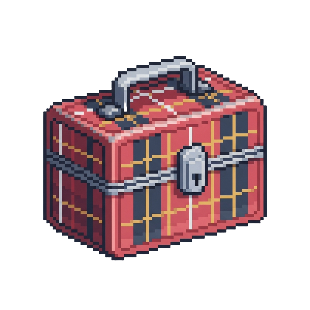 A Classic Plaid Metal Lunchbox