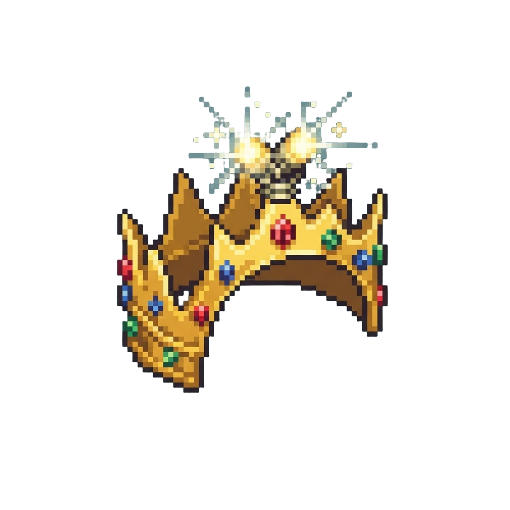 A Royal Crown Arch of Flashing Spotlights