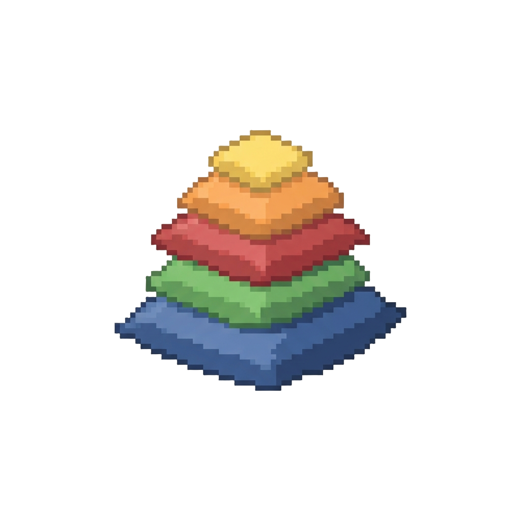 A Mountain of Soft Plush Cushions