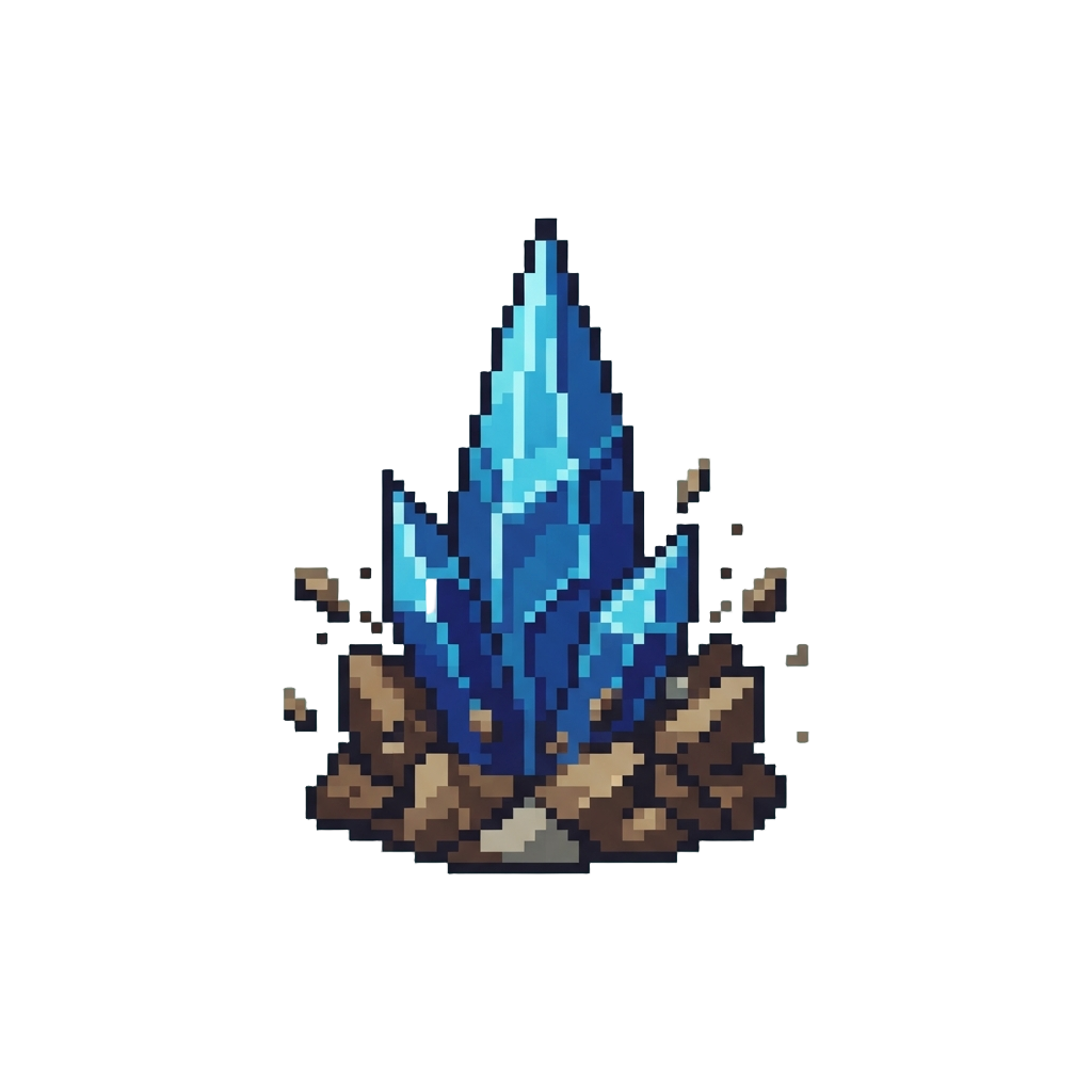 A Towering Crystal Spike Exploding From the Earth