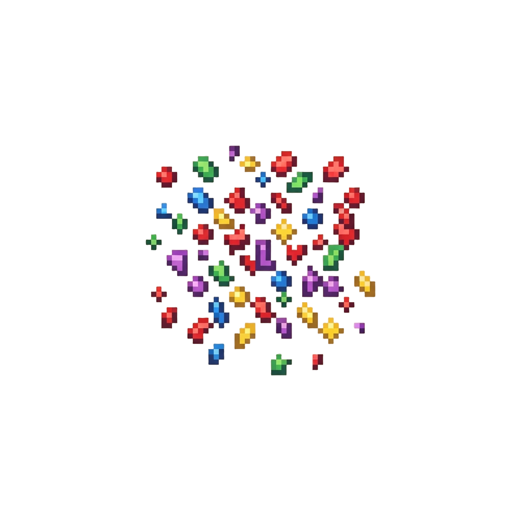 A Shower of Colorful Paper Confetti