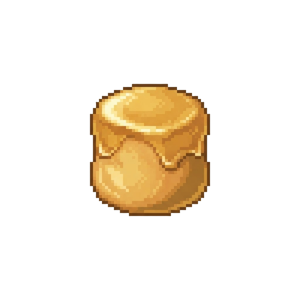 A Golden Glazed Marshmallow