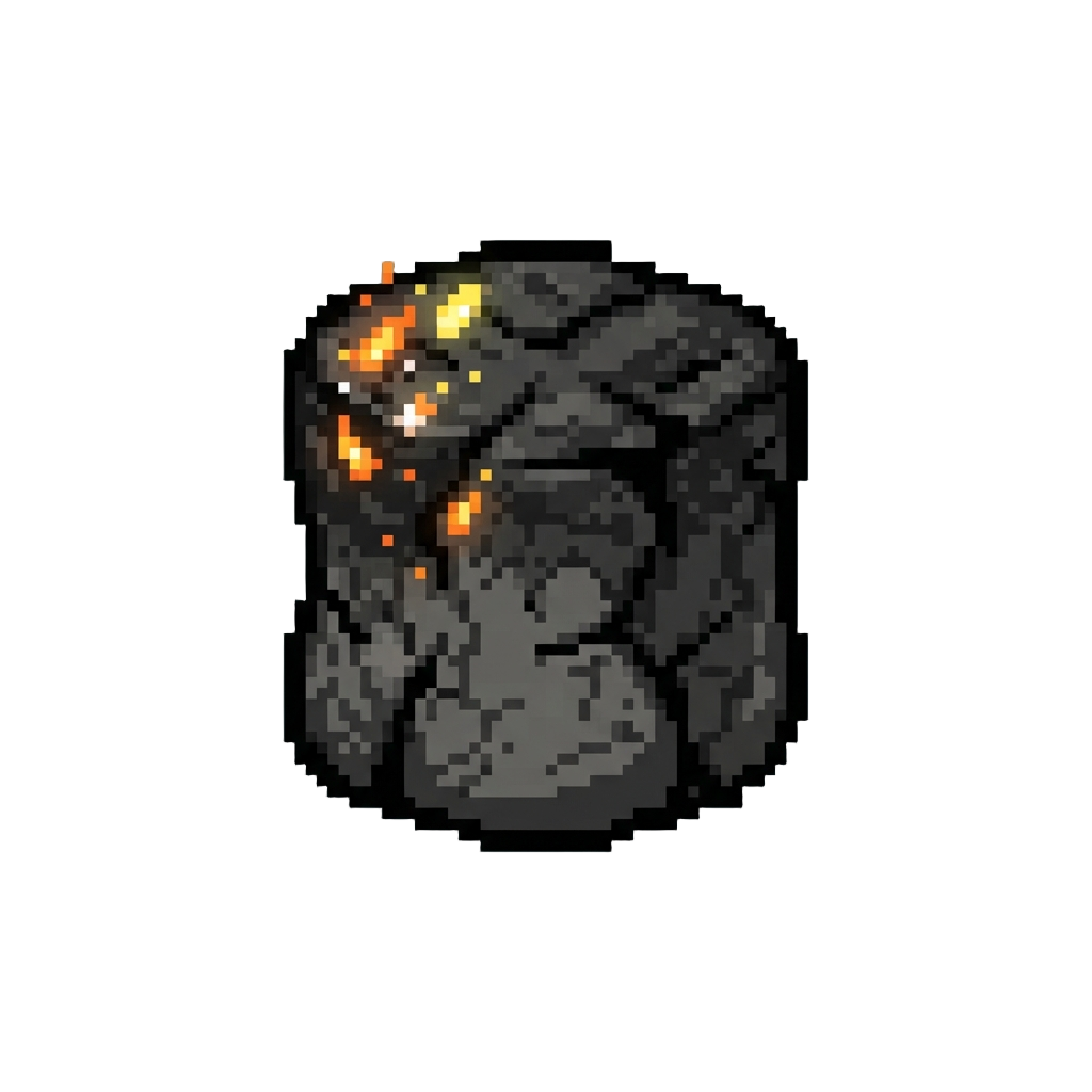 A Smoldering Black Ash Marshmallow