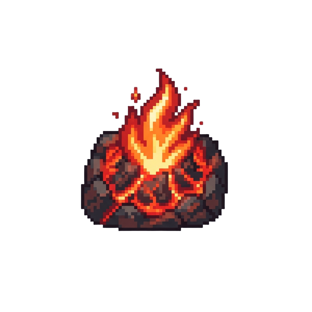 A Volcanic Pop of Flame Turning the Screen Into a Burning Frame