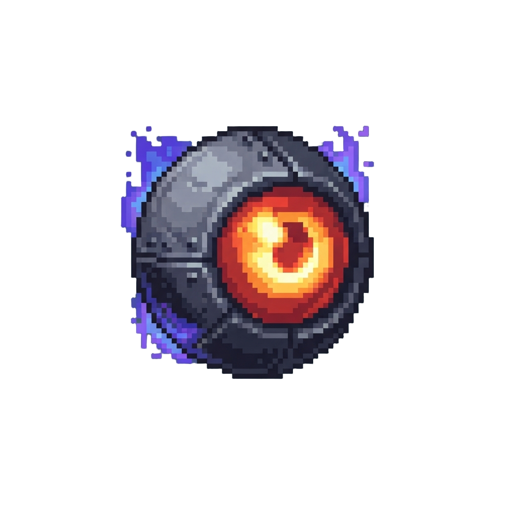 A Giant Glowing Eye Staring Intensely Before Zooming in Violently