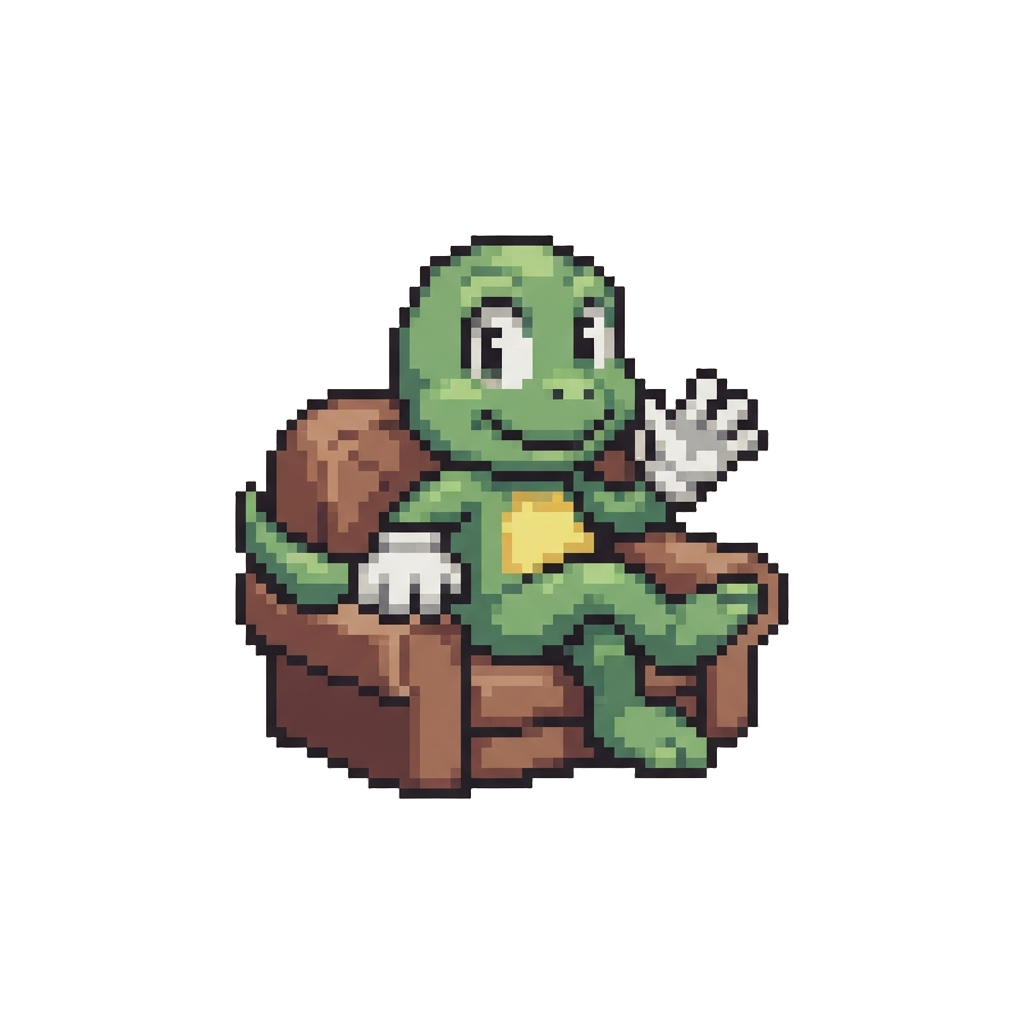 A Animated Cartoon of @image1 Repeating the Exact Same Couch Pose