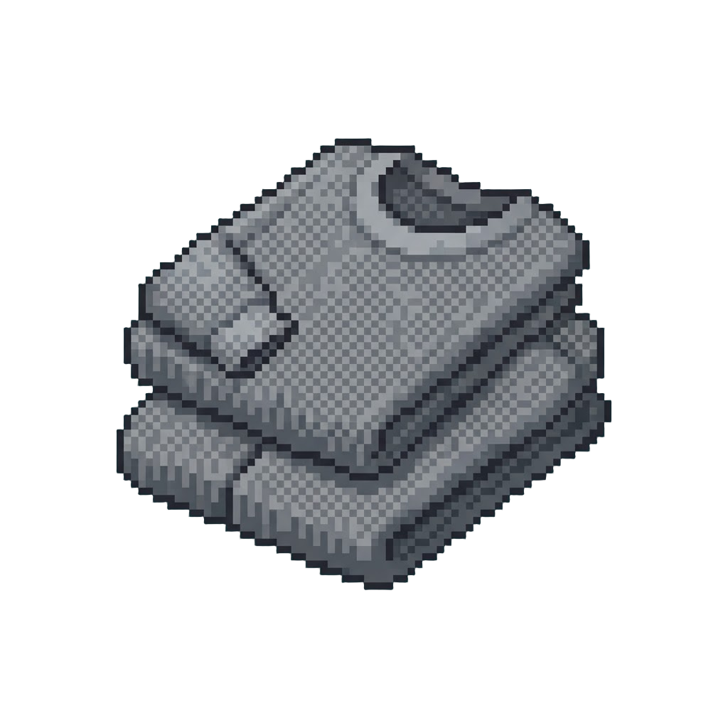 A Simple Gray Thermal Pajama Set
