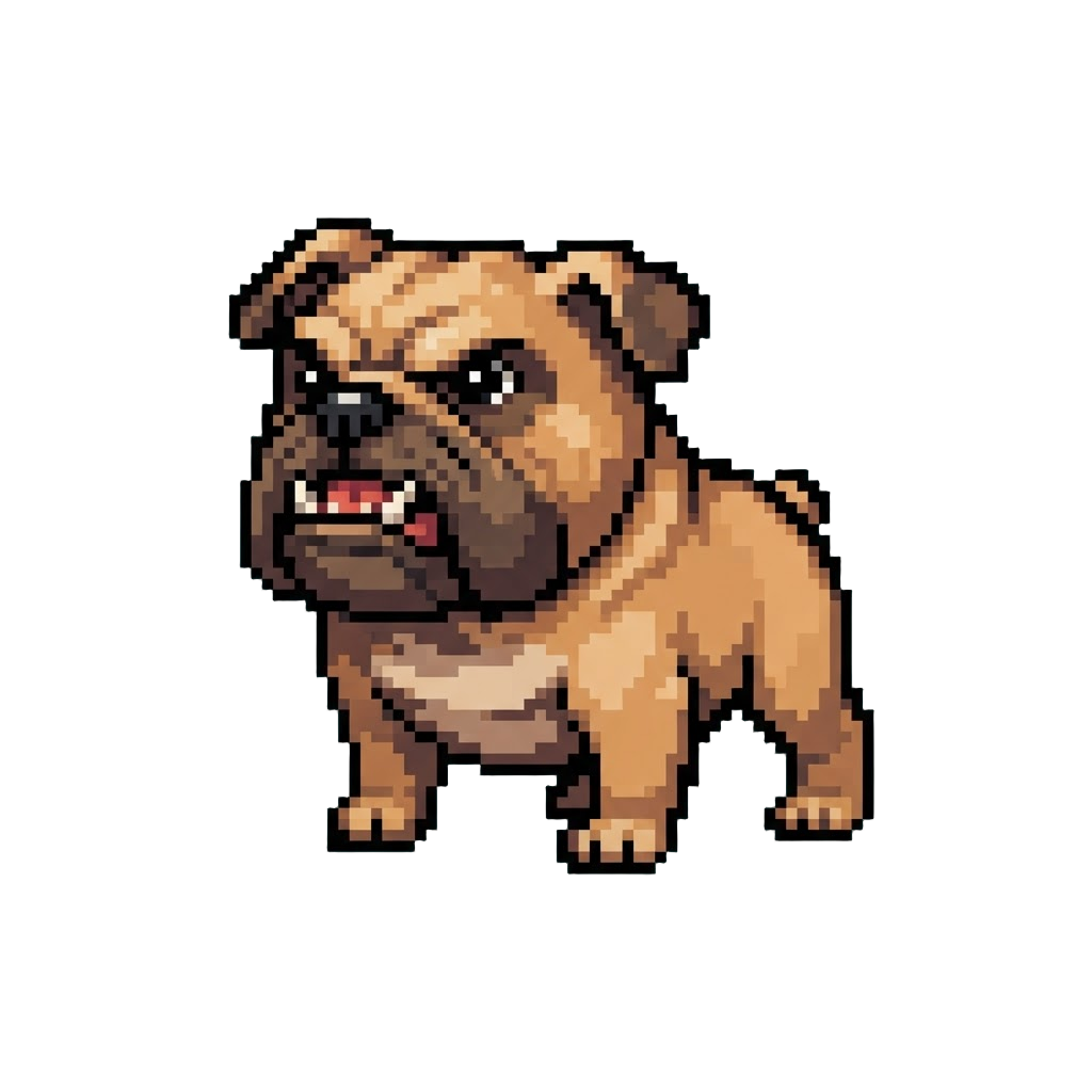 A Snappy Growling Bulldog