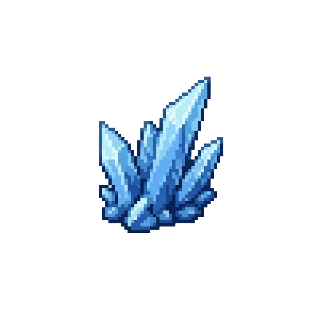 A Frozen Icicle Cluster