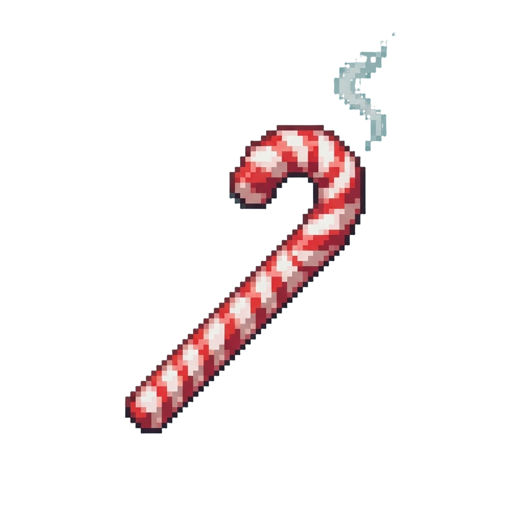 A Smoking Peppermint Cane