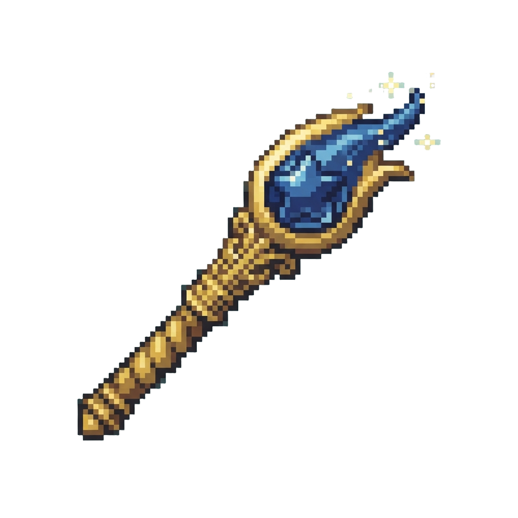 A Gilded Comet Wand Trailing Tiny Twinkling Motes